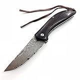 zweihandbedienung schaltplan Keine Sperre. AUBEY Damast Messer Holzgriff Damaststahl Taschenmesser Damastmesser Outdoor Survival Klappmesser Folder Pocket Knife