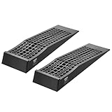 VEVOR Autorampen Auffahrrampen 2 STK. 65 mm Hub, tragbare Auto-Servicerampen für Wartung in der Garage & Ölwechsel & Fahrzeuge mit niedrigem Fahrgestell 2268 kg (pro Rampe) belastbar Auffahrhilfe