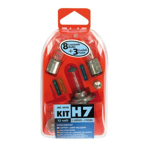 LAMPA - Kit lampade di ricambio 11 pz, alogena H7