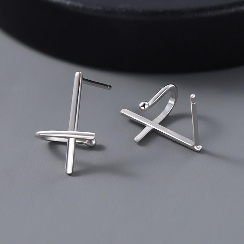 Image of SALTY ALPHA Anti Tarnish Classic Earrings for Men | Ear Hoop for Man | Stylish Fashion Jewellery Accessories for Boys | Minimal Jewelry | Ideal for Gifting | Gift for Diwali, Christmas, Marriage, Birthday