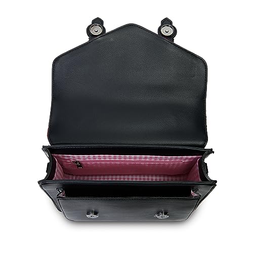 Image of Islander The Calton Satchel - Ladies Satchel With HARRIS TWEED - Small and Medium, Fuchsia Tartan, M