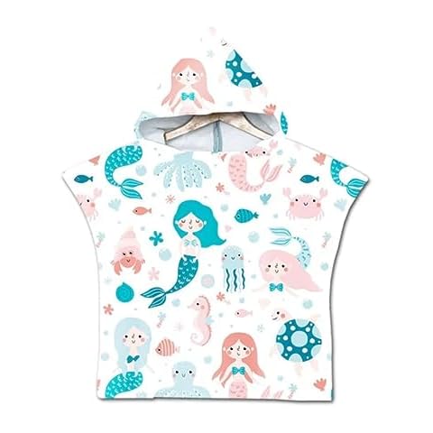 Children's Hooded Poncho Towel for Beach Cover