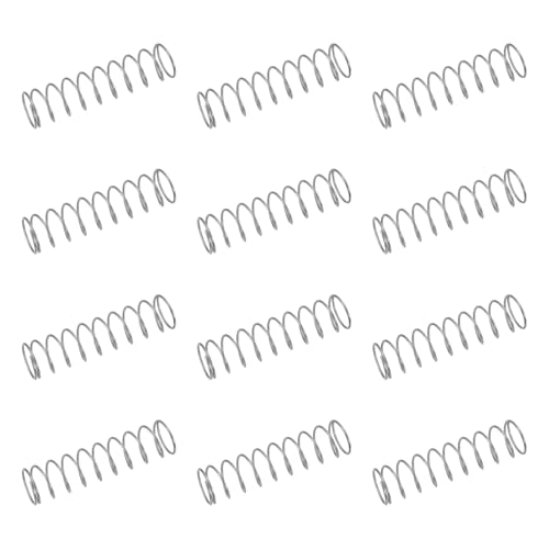 uxcell 50Pcs 304 Stainless Steel Compression Springs, 0.5mm x 9mm x 35mm Small & Tiny Pen Spring for Home Repair & DIY, Workshop & Industrial Use, (Silver Tone)