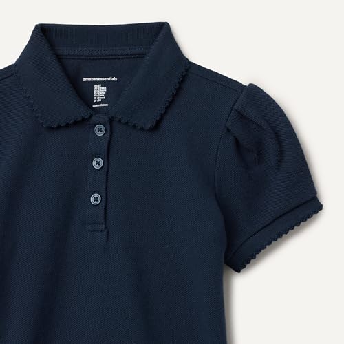 Image of Amazon Essentials Girls and Toddlers' Uniform Pique Polo Shirt