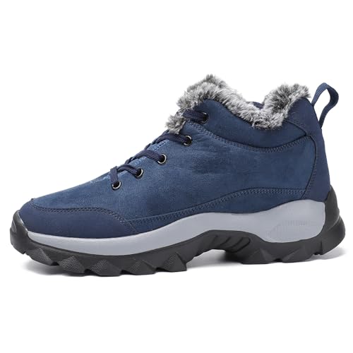 Image of SNEKARMIN Men Snow Boots Outdoor Shoes For Male Thick Sole Sneakers for Men Winter Shoes Botines Tenis Keep Warm Fluff Mens Ankle Boots