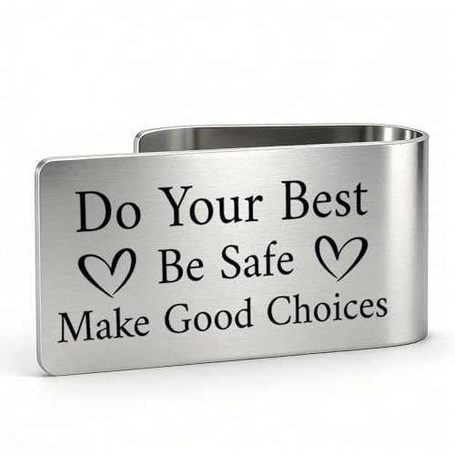 Xiahde Do Your Best Be Safe Make Good Choices Car Visor Clip, Funny Visor Clip for Cars Accessories...