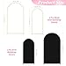 Wokceer Wedding Arch Backdrop Stand and Cover Set of 2 Metal Arch Stand with Arch Cover Black 7.2FT, 6FT for Birthday Party Wedding Ceremony Bridal Baby Shower Event Decor