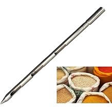 Powder Sampler, Stainless Steel Three Zone Grain Probe Sampler, 20 in. Length x 1 in 3slots