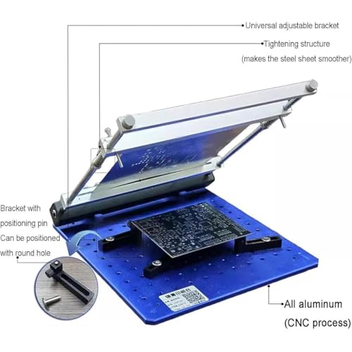 Drukarka pasty lutowniczej do prototypowania PCB, regulowane gałki, maksymalny rozmiar wydruku 170 x 170 mm, idealna do montażu elektroniki i projektów DIY