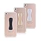 CLM-Tech Smartphone Fingerhalter 3er Set Einhandbedienung, 3 x Handy Halterung, Handygriff selbstklebend, Fingerhalterung Handy Silber Gold Schwarz