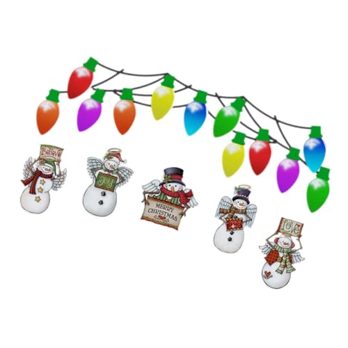 TOYANDONA Imanes Navideños Reflectantes para Coche y Cocina de Pegatinas Magnéticas Decorativas con Cable Resistente y Fácil de Colocar para Garaje y Refrigerador