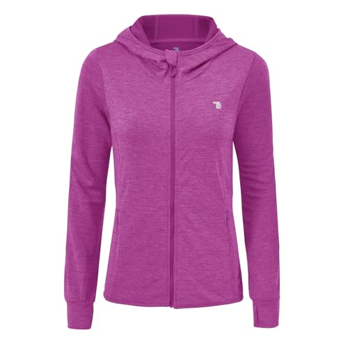 donhobo Damen Laufjacke Sportjacke Langarm Kapuzenjacke Trainingsjacke...