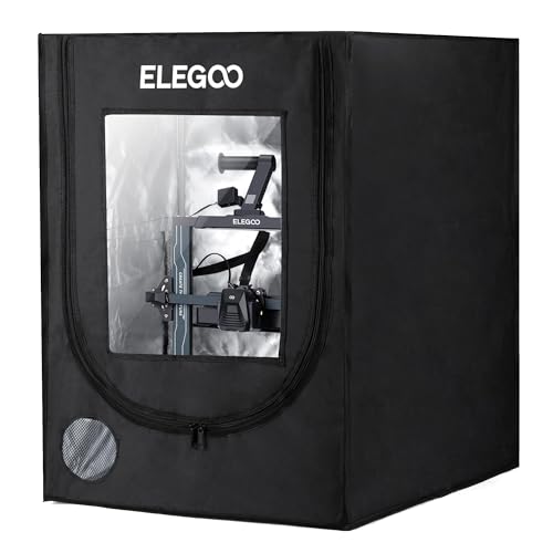 ELEGOO 3D Printer Enclosure Fireproof and Dustproof 3D Printer Cover Constant Temperature Tent for Neptune 3 Pro/Neptune 4/Neptune 4 Pro/Ender 3/Ender 3 V2/Ender 3 S1/Kobra 2