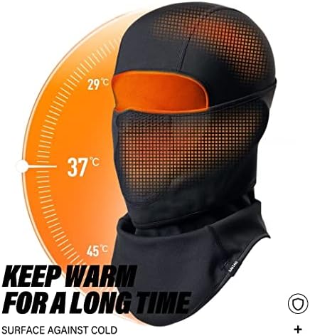 SAITAG Balaclava Ski Mask Warm Face Mask for Cold Weather Winter Skiing Snowboarding Motorcycling Ice Fishing Men