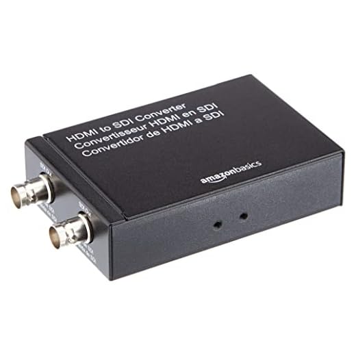 AmazonBasics HDMI to SDI Converter (720p/1080p) with USB-A Power Supply