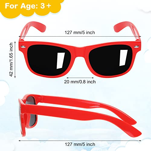 Oleitodh Kids Sunglasses Bulk,60 Pack Kid's Sunglasses Party Favors, Childrens Neon Sunglasses Boys Girls Eyewear Pack 10 Colors For Goody Bag Fillers Beach Pool Birthday Party Supplies #TOP3