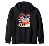 divertente ramen gatto non toccare il mio ramen felpa con cappuccio