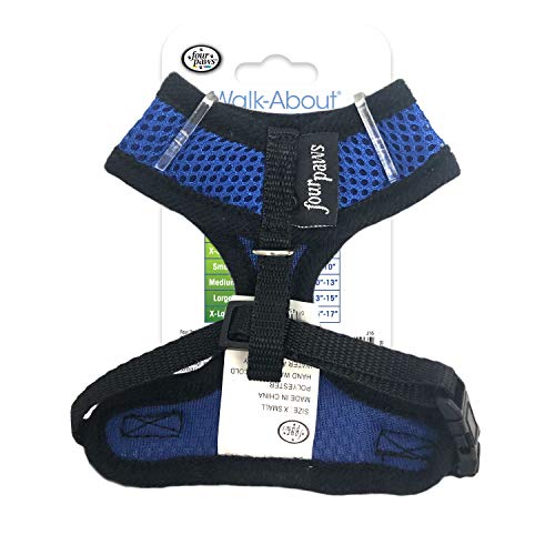Image of Four Paws Comfort Control Dog Harness Blue Extra Small