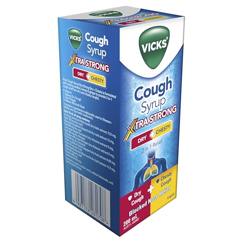 Vicks Cough Syrup Dry + Chesty Xtra Strong 200ML