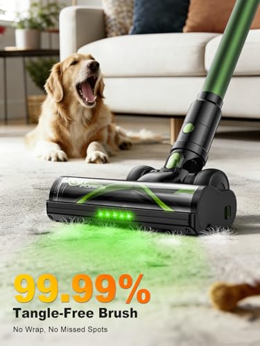 Image of Cordless Vacuum Cleaner, 58KPa /60Mins 10 in 1 Self-Standing Stick Vacuum