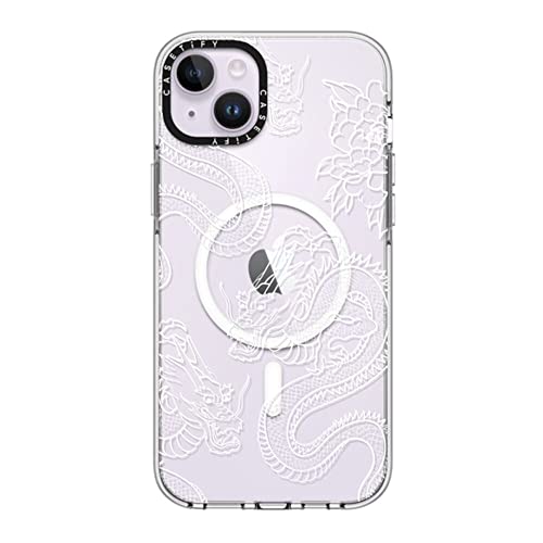 Coque iPhone 14 Plus CASETiFY Dragons protection militaire 2m MagSafe