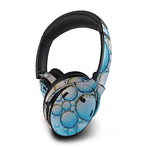 Image of MightySkins Glossy Glitter Skin Compatible with Bose QuietComfort 45 Headphones Sunrise Bubbles | Protective, Durable High-Gloss Glitter Finish | Easy to Apply | Made in The USA