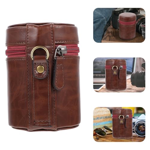 Bolsa para lentes de cámara con diseño elegante en material PU 7