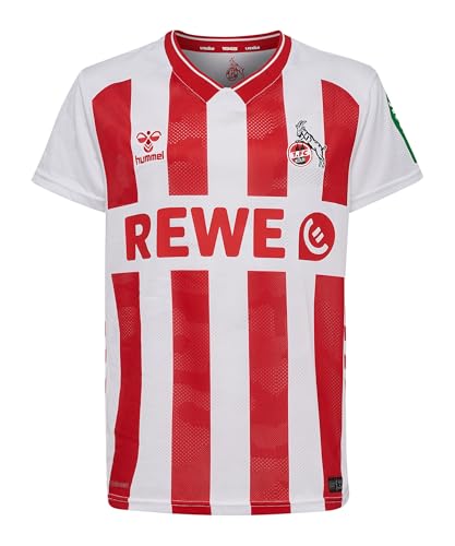 hummel 1. FC Köln Trikot Home 2025/2026 Kids Weiß weissrot, 10 (140) Kinder