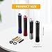 RGOAANC Car Short Antenna, Antenna for Truck, 3.14 inch Carbon Fiber A ntenna Kit with Screws, Universal Automotive Accessories Car Audio Antennas for AM/FM Radio Reception (Black, 3.14 inches)