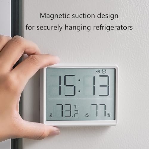 Horloge murale numérique avec date et température pour maison