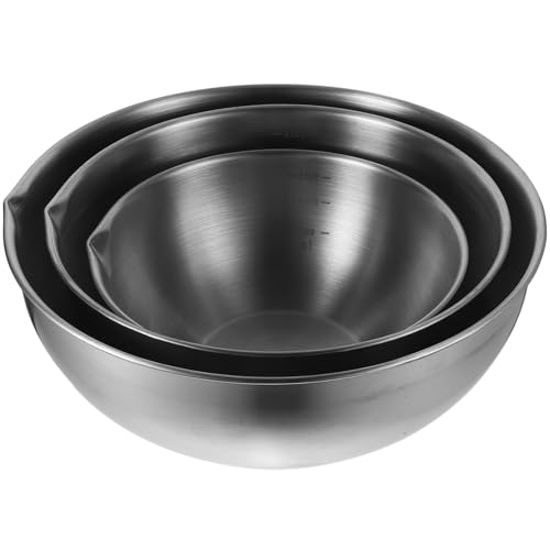 Set de 3 tazones de acero inoxidable para ensalada miniatura 1