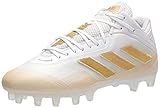 adidas Men's GNE68 Football Shoe, White/Gold Metallic/White, 17