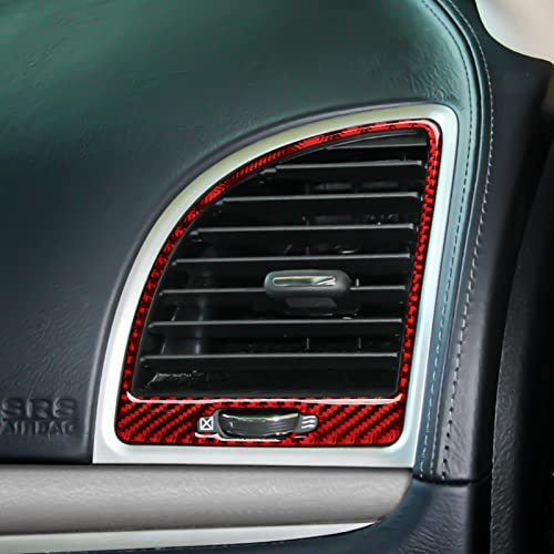 Image of Car Air A /C Outlet Vent Decals for 2015-2023 Chrysler 300 / 300C / 300S / Limited /Touring Accessories Carbon Fiber Interior Stickers