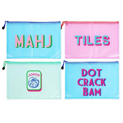 Bolsa Transparente para Fichas de Mahjong con Cierre