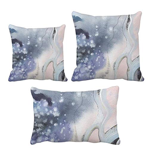 Coussin aquarelle abstraite DIYthinker avec insert pour déco de canapé - 2
