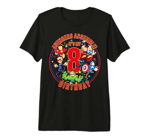Idée cadeau anniversaire : t-shirt Marvel Avengers 8 ans pour enfant