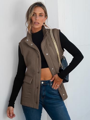 ANRABESS Womens Fuzzy Fleece Vest Loose Sleeveless Warm Button Down Fall Sherpa Jacket Outerwear With Pockets Winter Fashion2