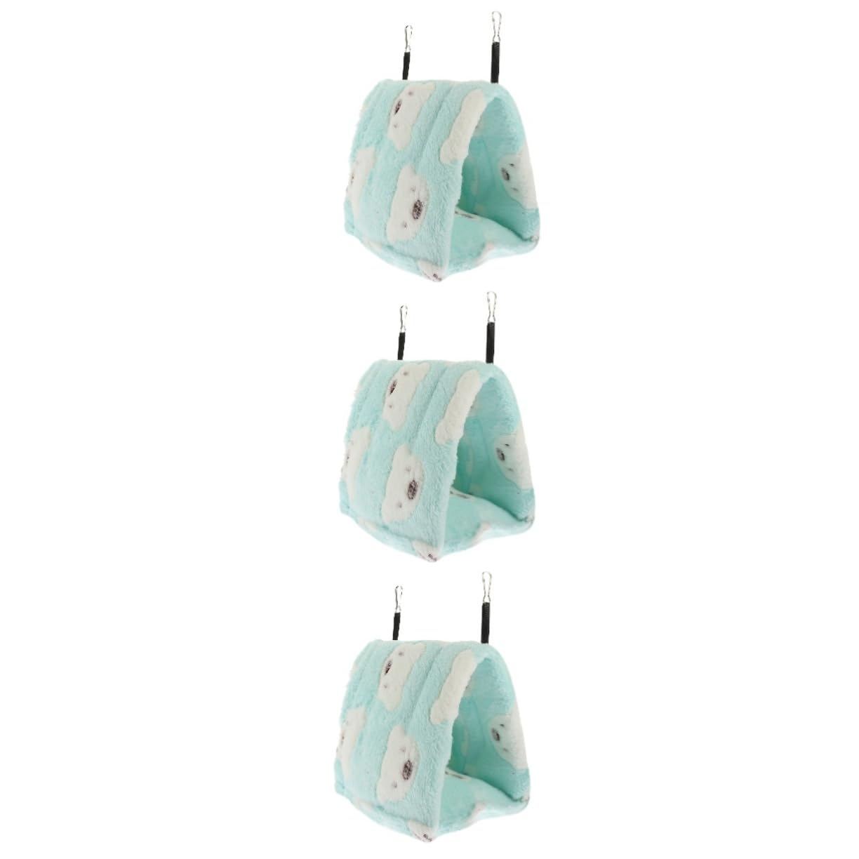 BESPORTBLE 3stücke Kuschelnest Für Kleintiere Warmes Baumwollbett Für Hamster Chinchillas Und Meerschweinchen Grünes Design Für Sicheren Und Gemütlichen Schlafplatz