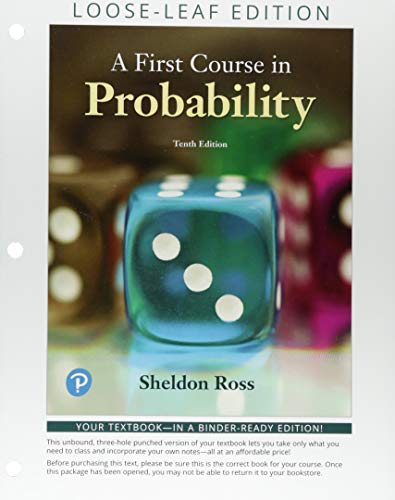 A First Course in Probability 0134753755 Book Cover