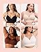 SHAPERMINT Bras for Women - Lingerie Bra, Bralettes for Women with Support, No Underwire Plus Size Bras for Women White