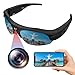 TANGMI Lunette Camera Sport, 1080P HD & Grand Angle 120° Lunettes Connectées Camera, Enregistrement de 2 Heures & WiFi pour Le Cyclisme, Le Ski et Les Sports de Plein Air