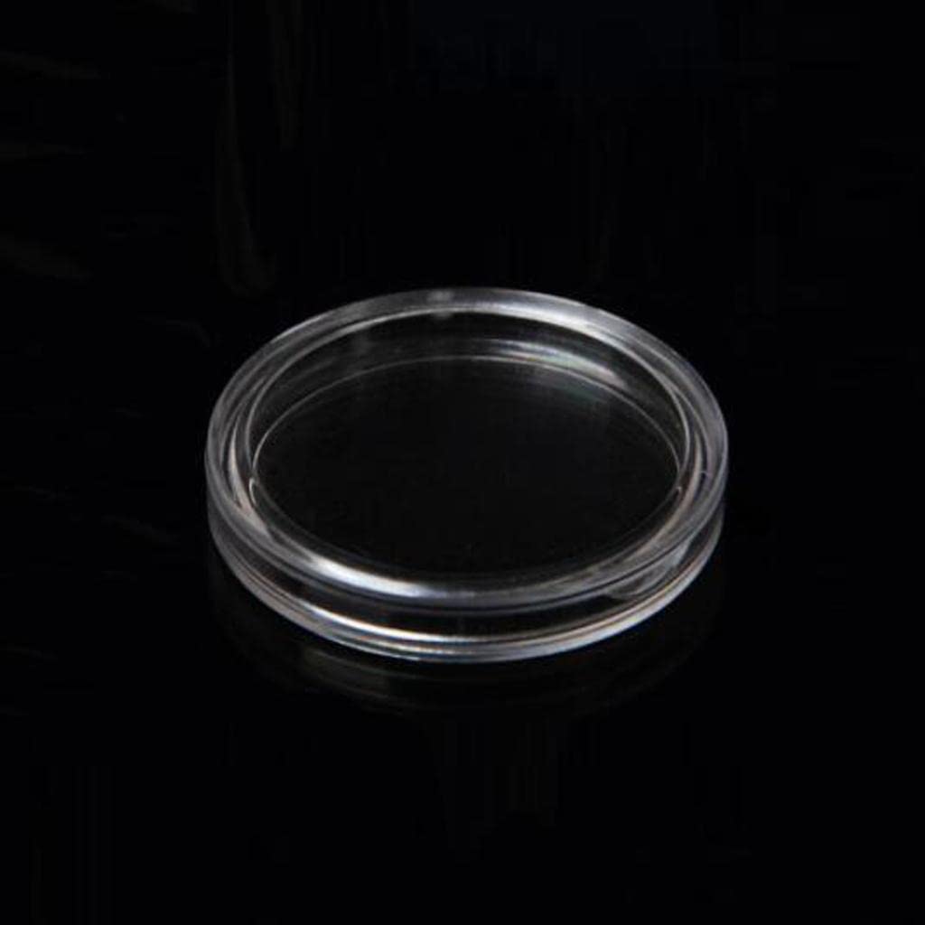 Lot 100 Porte-capsules Rond 22 Mm – Protection Pièces De Monnaie – Plastique Transparent