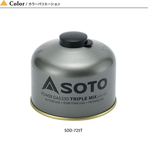 SOTO パワーガス 250 トリプルミックス　12個 Amazon.co.jp: SOTO ソト パワーガス250トリプルミックス SOD-725T
