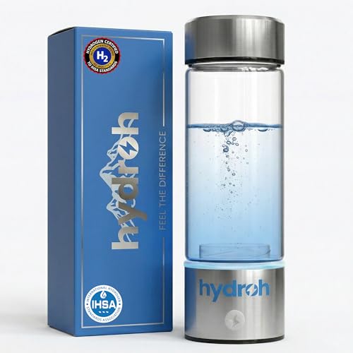 Hydroh Original Hydrogen Water Bottle 15oz, Portable Hydrogen Water Bottle 2024, Advanced Hydrogen...