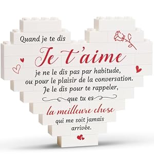 Plaque cadeau en forme de cœur