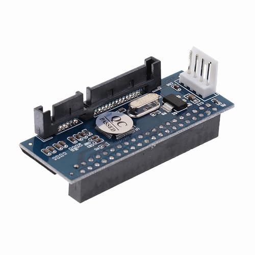 F40S 3.5 IDE/PATA auf SATA Konverter Adapter, 40-Pin IDE Festplatte zu SATA Buchse, PCBA Konverter für 3.5 Zoll Desktop Festplatten, Kompatibel mit 40-Pin IDE HDDs