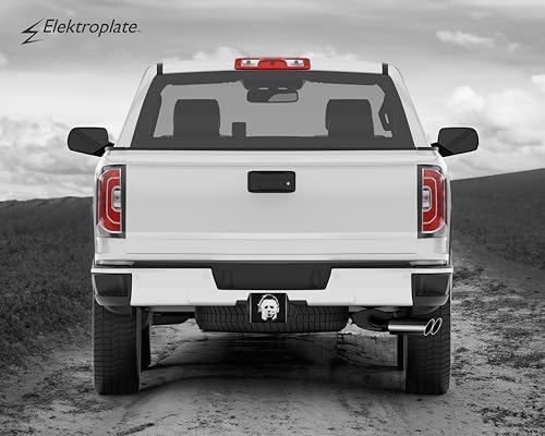 Elektroplate Officially Licensed Michael Myers All Metal Black Hitch Cover for Trucks and SUVs | Fits Standard 2\" Trailer Hitch Receivers | Premium Weatherproof
