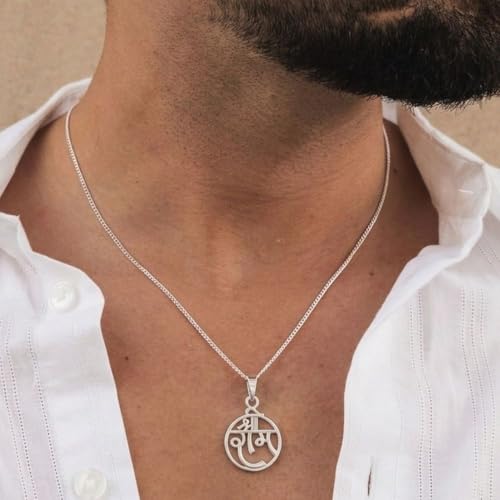 Image of Miss Highness 925 Sterling Pure Silver Pendant for Men & Women, Religious Pendants, Without Chain, Silver Jewellery with Authenticity Certificate, Birthday, Anniversary, Gift for Husband and Boyfriend
