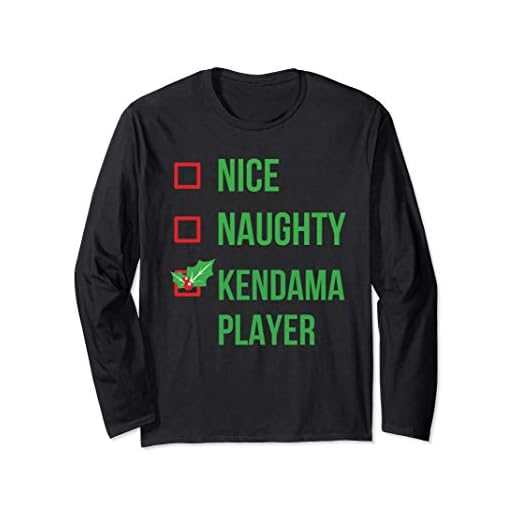 Kendama Player Funny Pajama Christmas Gift Long Sleeve T-Shirt