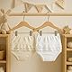 BABIDU Girl’s Braguita Bebe Volante Puntilla Unterwäsche-Set, Beige (Beige 4), 80
